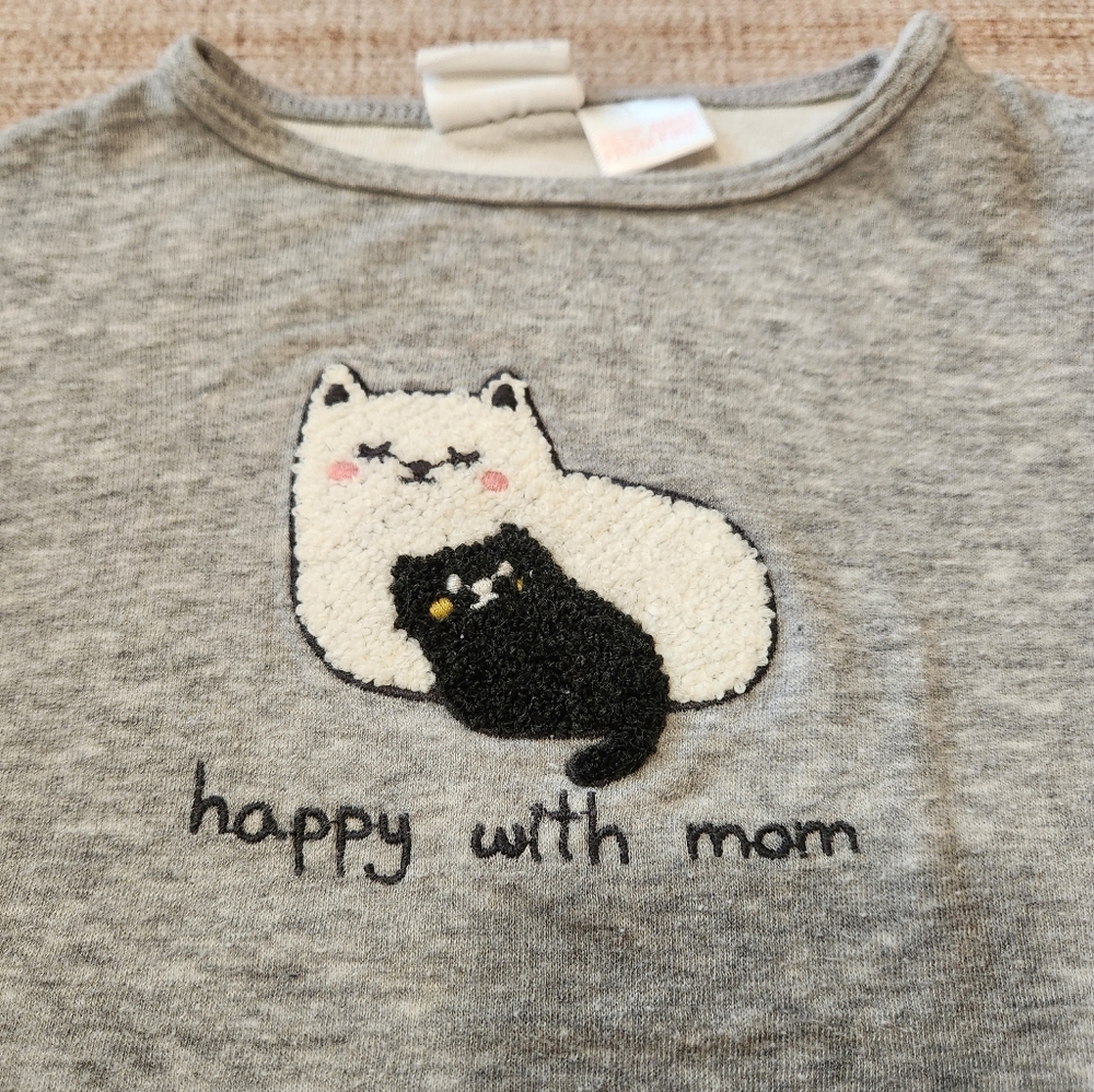 🌻5/$20🌻 Zara mama cat baby t-shirt - Picture 3 of 4